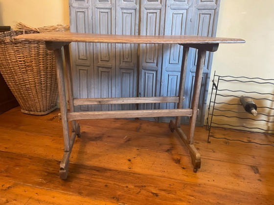 Image 1 of Bistro Table Garden Table Oak French