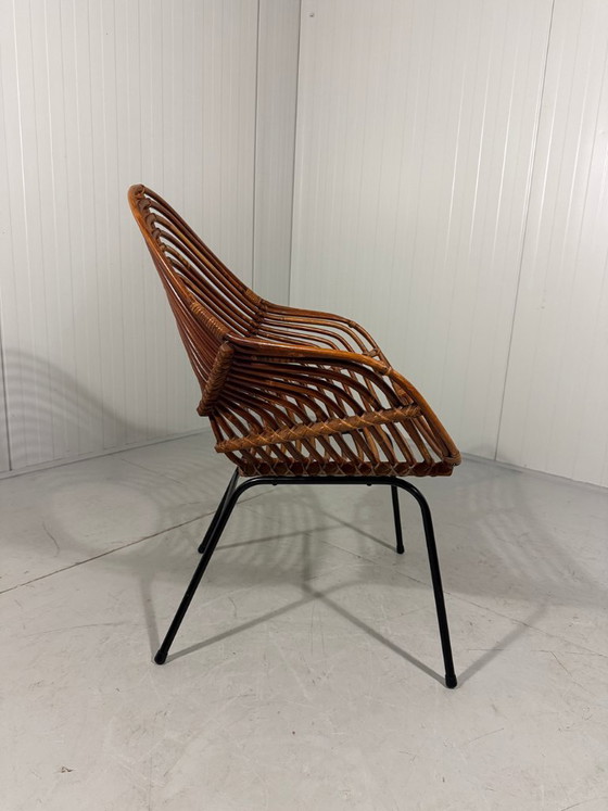 Image 1 of Rotan fauteuils van Rohé Noordwolde, Nederland 1960’s