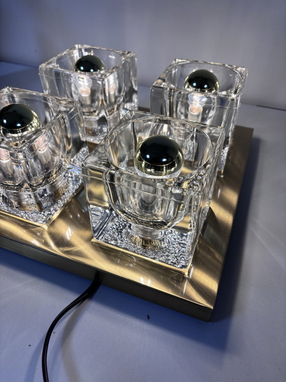 Lampada da Soffitto e Parete Vintage Peill & Putzler "Ice Cube" 1970 – Plafoniere, Glass (photo 2 of 13)