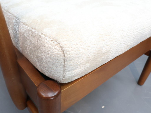 Poltrona vintage Farstrup Danimarca nuovo rivestimento