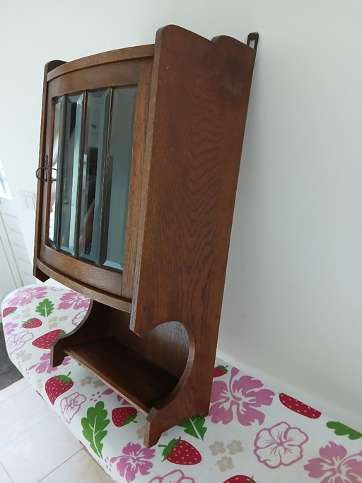Hanging cabinet vintage display case
