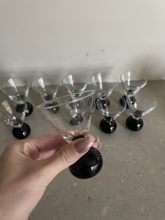 Image 1 of 10x art deco shotglazen borrelglazen