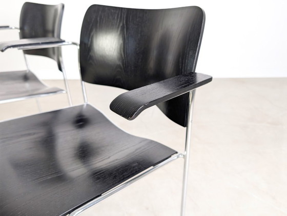 Image 1 of Originele set van 4 Howe 40/4 stoelen David Rowland Midcentury stapelstoel