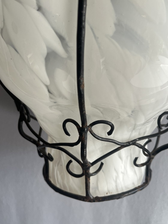 Image 1 of Venetian opaline lamp Murano