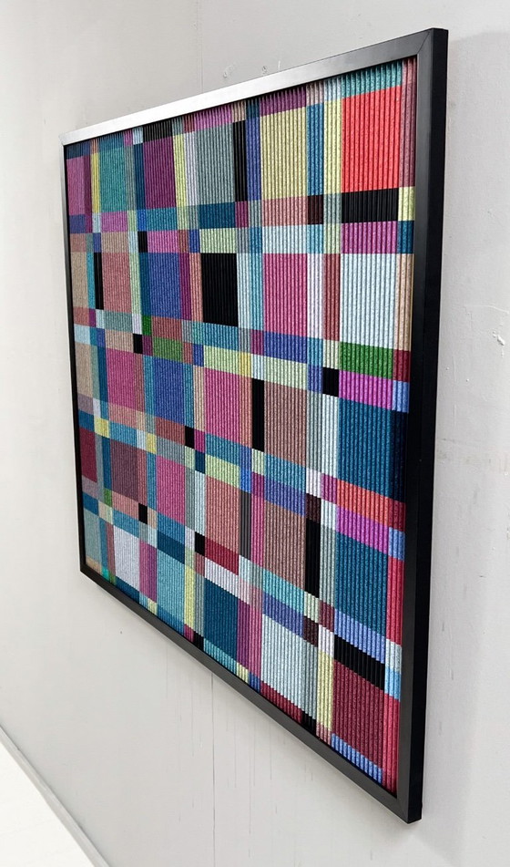 Image 1 of Lena László pour Studio Exactly, Relief lenticulaire/3D sur plaque d'aluminium avec laminage, « 210 formes géométriques », é