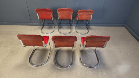 Image 1 of Vintage eetkamerstoelen van Cidue, set van 6, jaren 70