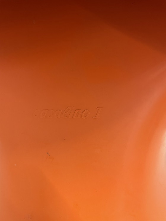 Casalino 1 High Chair Vintage Retro Orange – Side chairs, Plastic (photo 4 of 5)