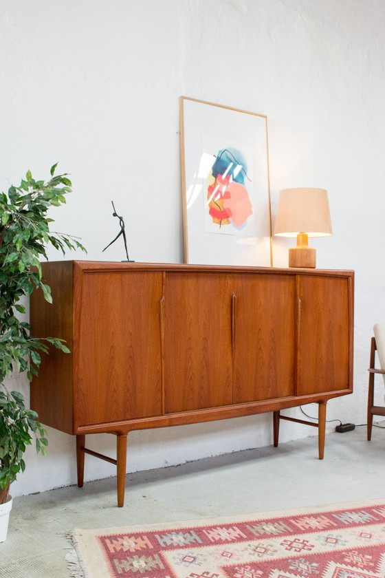 Image 1 of Aco Mobler Axel Christensen Highboard Dressoir Vintage Teakhout