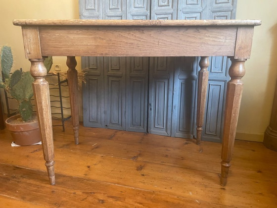 Image 1 of Tavolo in rovere, tavolo da pranzo, tavolo da lavoro, scrivania, antico francese