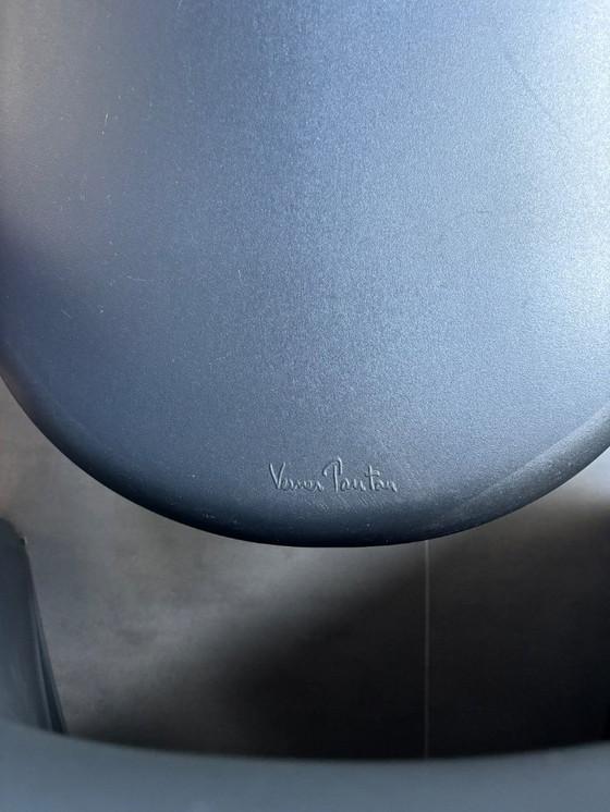 Image 1 of 4x Verner Panton Stuhl schwarz