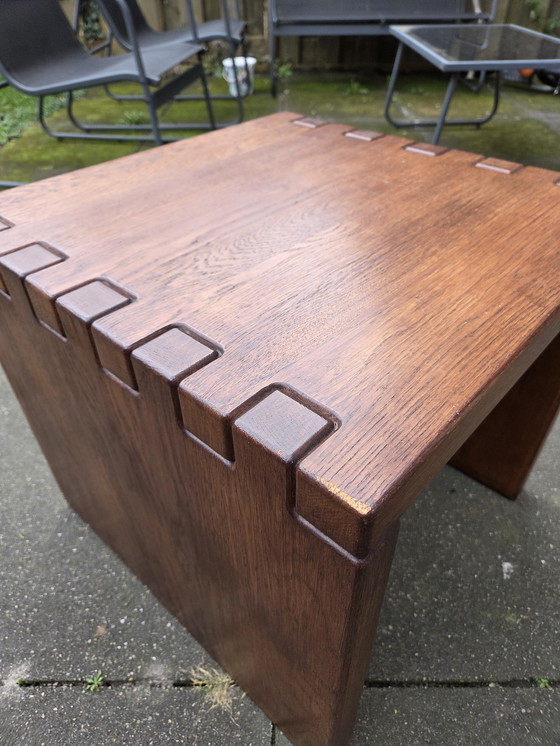 Image 1 of Tavolino laterale dal design brutalista