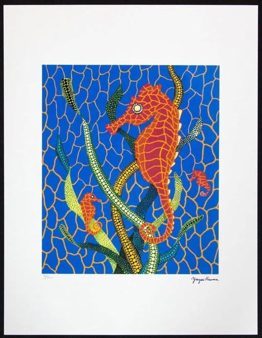 Después de Yayoi Kusama, Caballitos de mar, Litografía, década de 1990