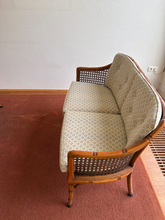 Image 1 of Panca di metà secolo di Wilhelm Knoll con intreccio viennese