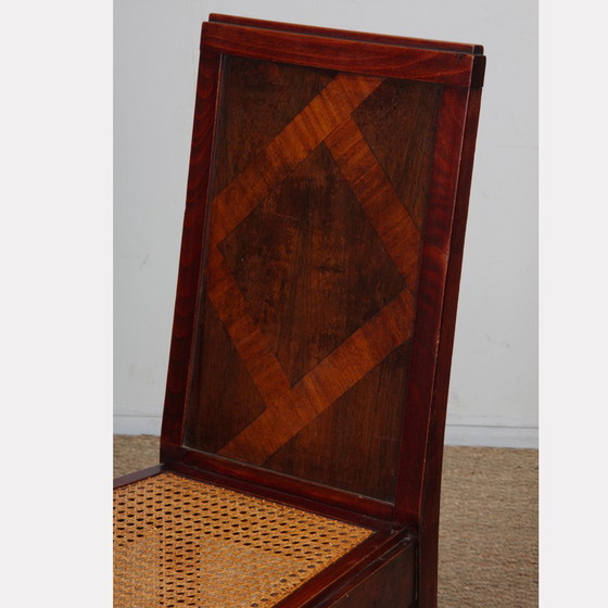 Image 1 of Suite von 6 Holzstühlen aus den Jahren 1930-40