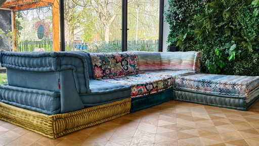 Roche Bobois Mah Jong Bank met Missoni Edition-elementen