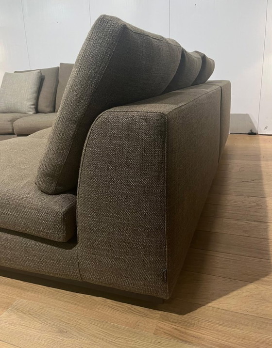Image 1 of Wie neu Minotti Andersen Ecksofa Taupe + Ottomane