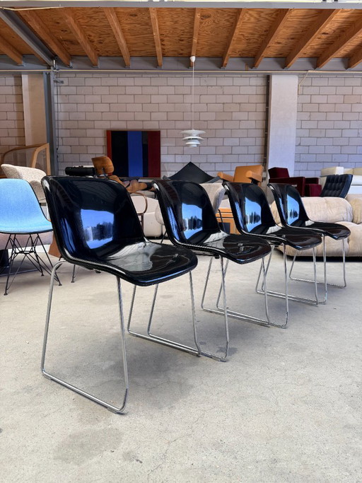 Houtoku / Artifort Spirit Chair von Hajime Oonishi (Lagerbestand: 20) – eetkamerstoelen, Metal, Plastic (photo 2 of 15)
