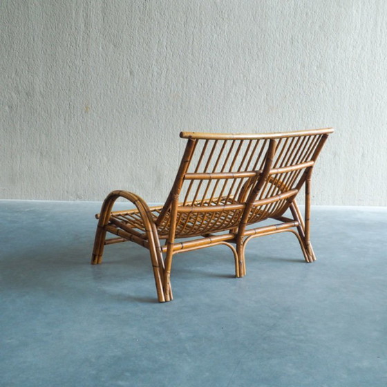 Mid-Century Rattan & Bamboo Two-Seater Lounge Sofa – 2 seaters (photo 14 of 18)