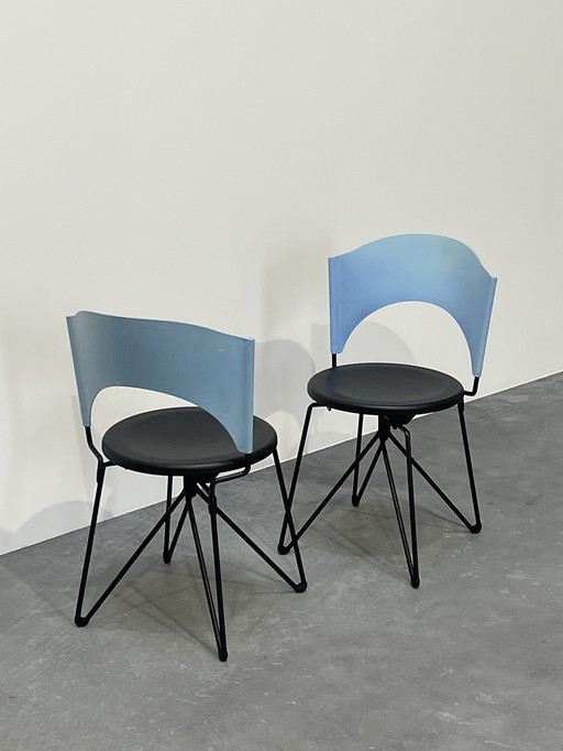 2x folding chair Bartoli for Bonaldo