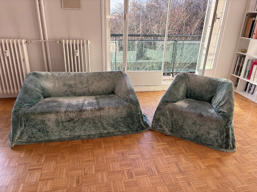 Kazuhide Takahama Mantilla Two Seater Sofa and Chair