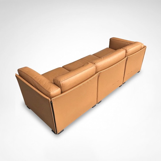 Duc Camel Leather 3-Seater Sofa by Mario Bellini for Cassina 1990s – 3-5 seaters (photo 9 of 10)