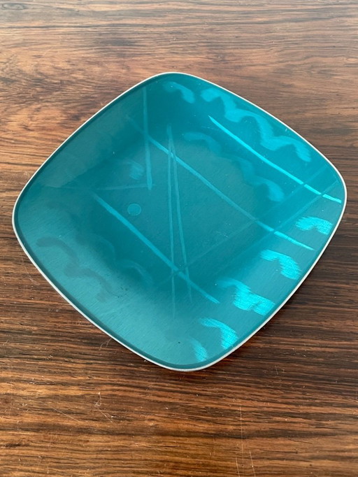 Vintage kleine geëmailleerde plaat van Cathrineholm Noorse