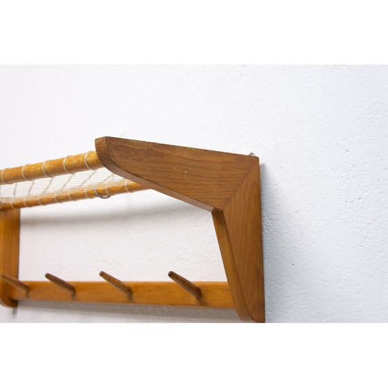 Image 1 of Vintage wall shelf in beech wood by Krásná Jizba, Czechoslovakia 1960