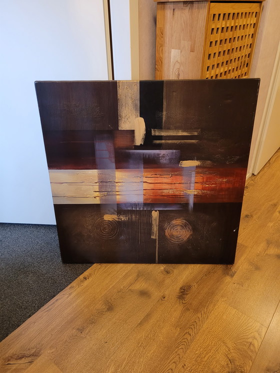 Image 1 of Dipinto ad olio astratto di Han Teng