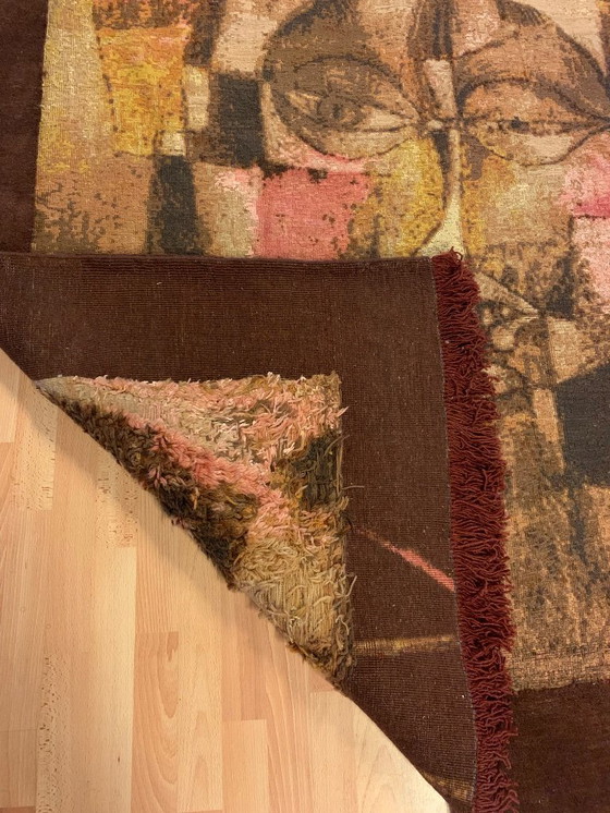 Image 1 of Gabbe anudado a mano , patrón de Paul Klee