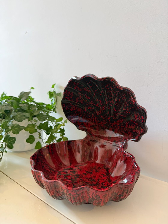 Bol en céramique vintage Mid Century en forme de coquille – Ceramic, Mid Century Modern (photo 6 of 7)