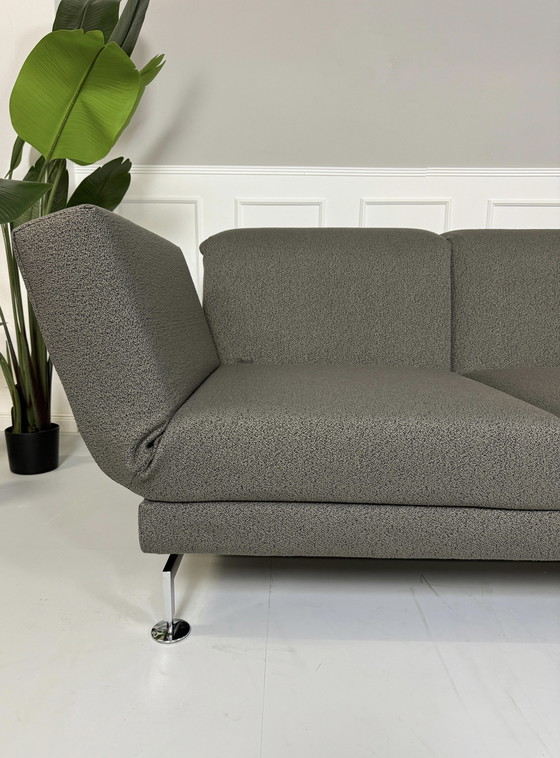 Image 1 of Brühl Moule corner sofa fabric sofa couch gray exhibition piece