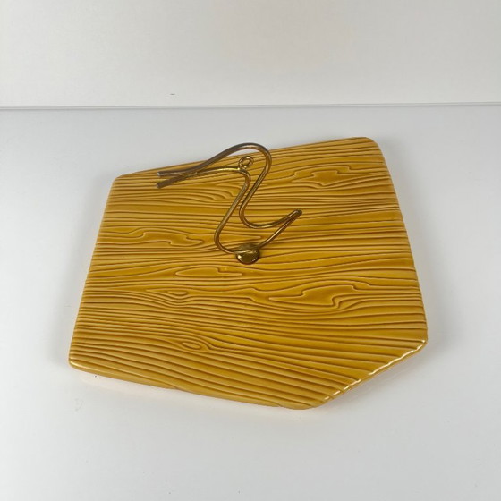 Image 1 of Plateau à fromage Vallauris, poignée canard , 1950/60