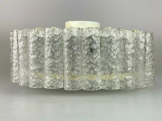 Image 1 of XL 60s 70s Kroonluchter Doria Messing Glas Space Age Design 60s