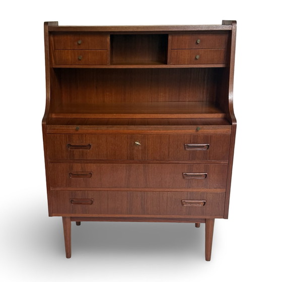 Image 1 of Gunnar Nielsen Tibergaard - Secretary / Dressoir - 1960’s - Teak - Danish design, marked and complete