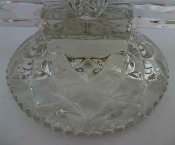 Image 1 of 2 bougeoirs en verre pressé Art Déco Feigl & Morawetz