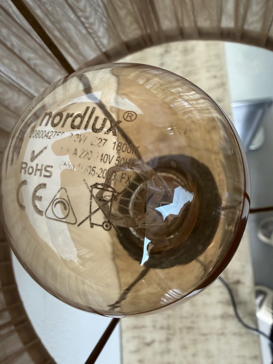 Image 1 of Vintage tafel lamp met onyx marmer