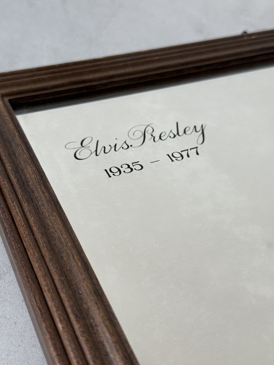 Image 1 of Elvis Presley mirror portrait - Pop art style, 1970s