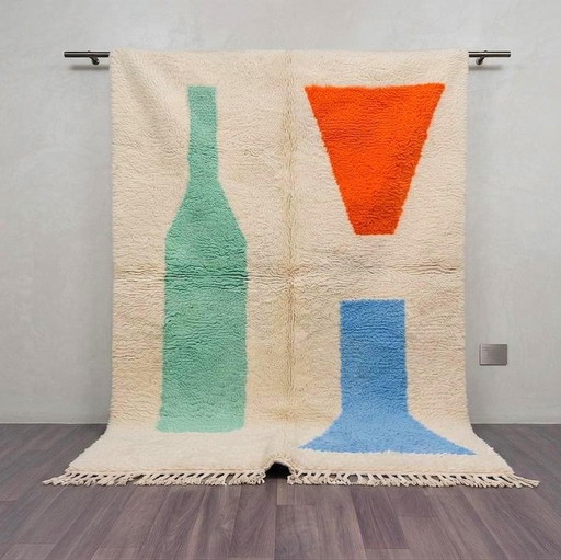 Traditioneller Berberteppich, verziert, 220/300 cm – vloerkleden en tapijten, Wool