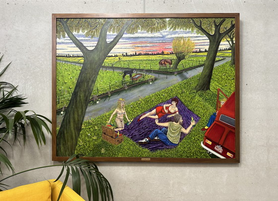 Image 1 of Edward Frederik Verhas (1929 - 2019) - The Last Summer (2012) - Oil on XL Canvas