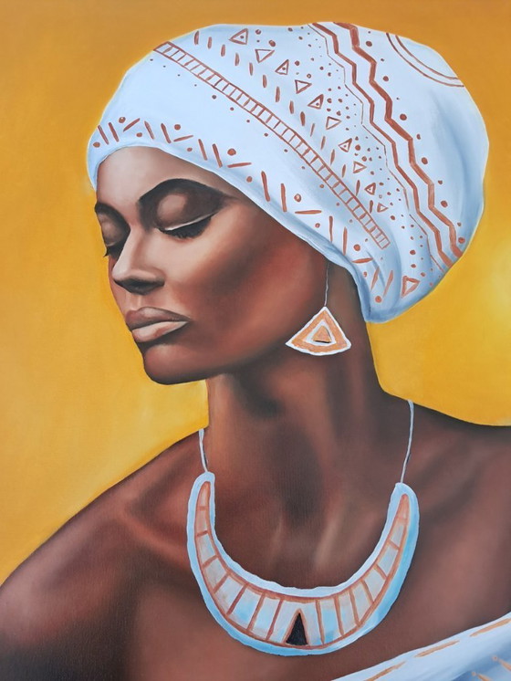 Image 1 of Enrica CIFFO - Africa Queen 2 - Schilderij van de kunstenaar
