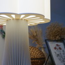 Irma Table Lamp | Beige & white