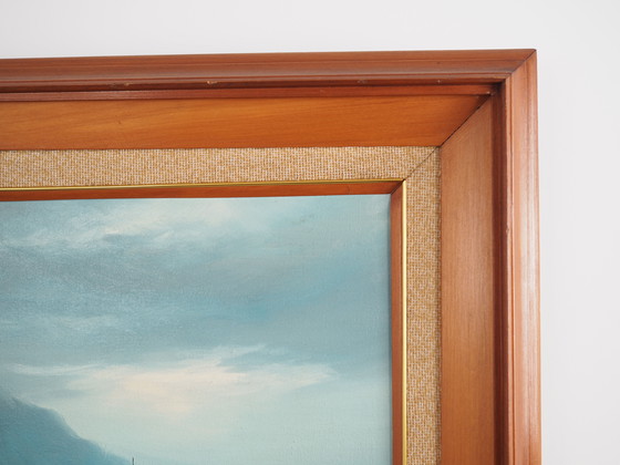 Image 1 of Tableau "La pêche de nuit", design scandinave, années 1970