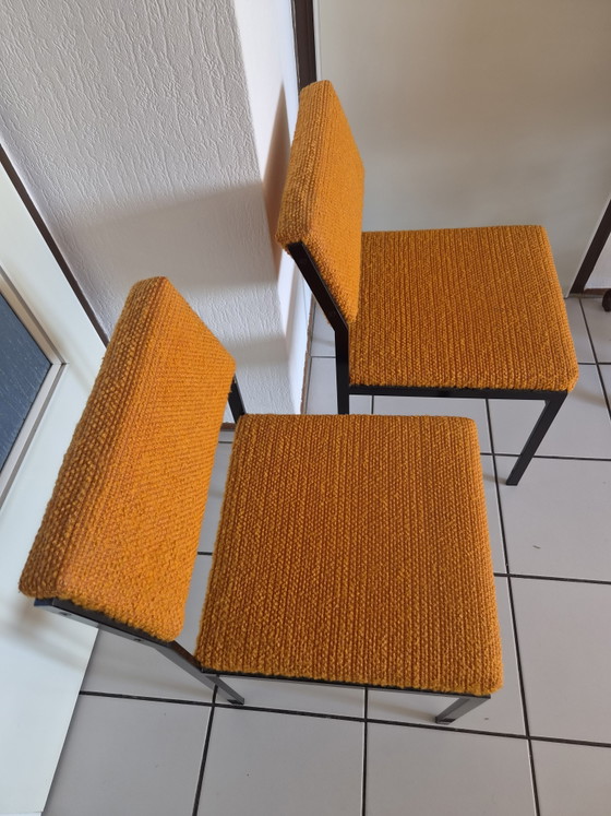 2x SM07 Pastoe Cees Braakman – Sillas de comedor, Metal, Textile (photo 6 of 9)