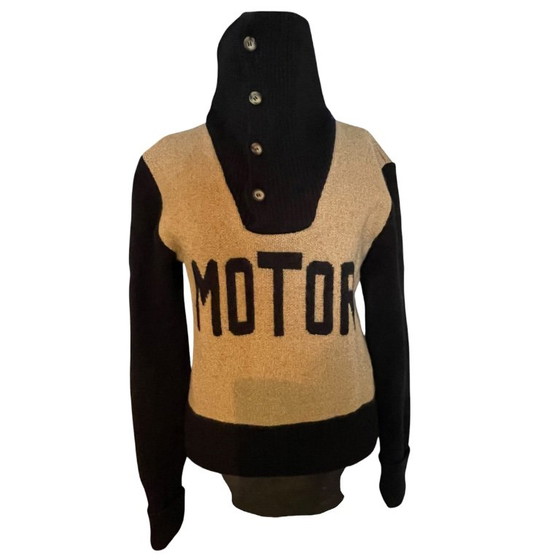 Maglione unisex da motociclista in stile anni '20 - Un pezzo chic Murderdrome Maglione in maglia di lana (photo 11 of 11)