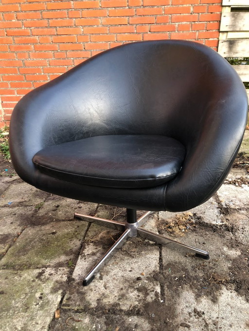 Sedia girevole olandese in stile moderno di metà secolo, anni '60