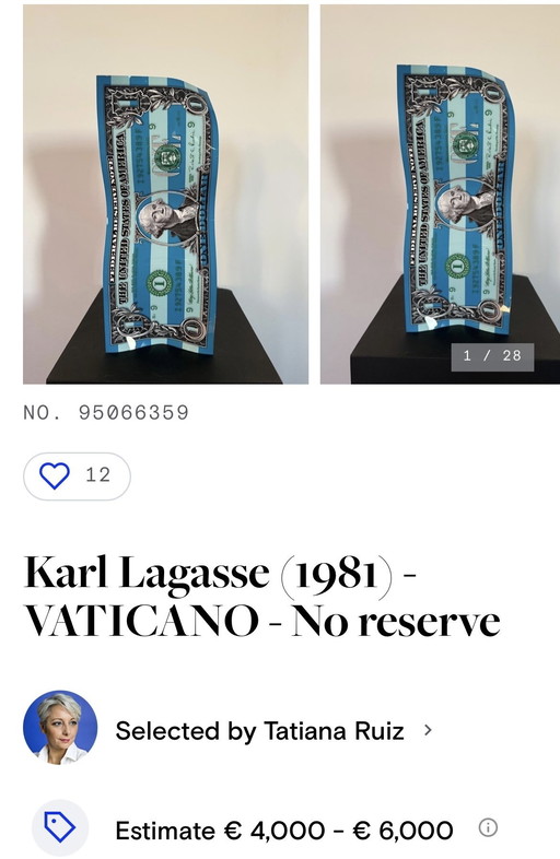 Karl Lagasse One Dollar Vaticano