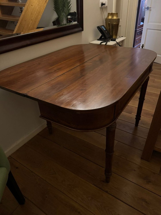 Image 1 of OAK SIDETABLE folding table - dining table WALL TABLE EICHHOLTZ