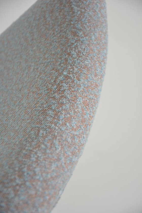 Image 1 of blue mottled swivel shell chairs