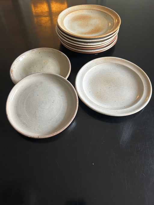 10 piatti in gres Marais