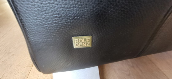 Image 1 of Rolf Benz RB322 zwart leder 